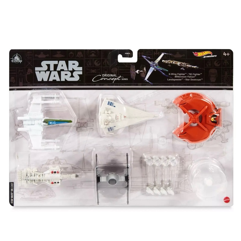 NIB Disney Hot Wheels Star Wars Original Concept Series Starships - set of 5